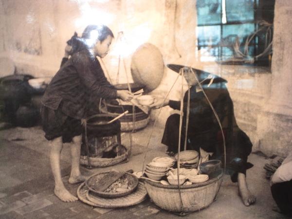 Vintage photo of Hanoi street food