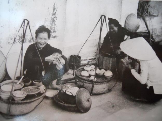 Vintage photo of Hanoi street food