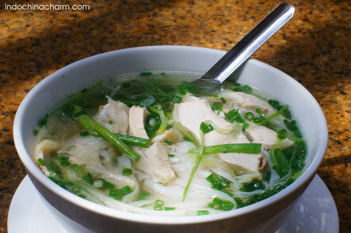 Pho noodle soup - The popular street food in Hanoi