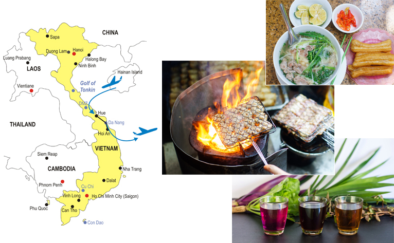 5-Day Hue Hoi An Culinary Tour Map