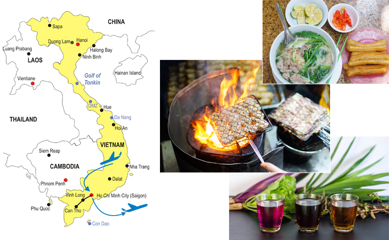 5-Day Saigon Culinary Tour Map