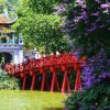 Ngoc Son Temple at Hoan Kiem Lake in Hanoi