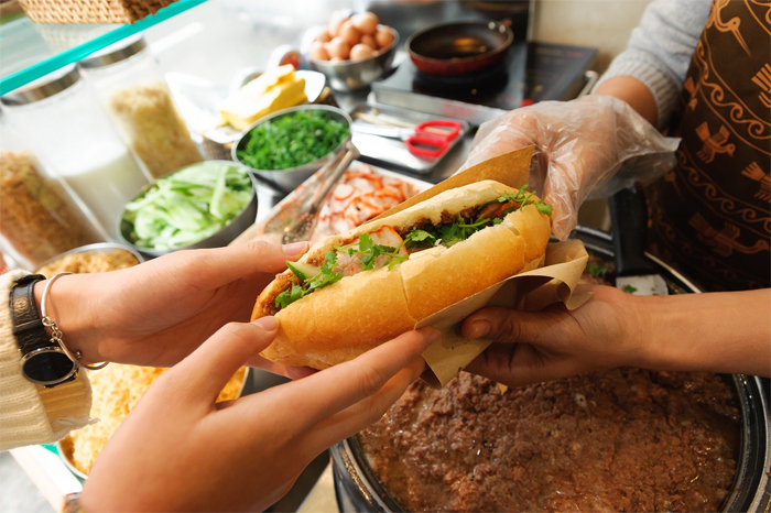 Vietnamese Sandwich in Hanoi (Bánh Mì)