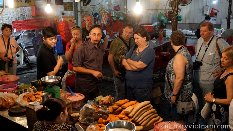 Visit to the local market on Hanoi food tour by culinaryvietnam.com